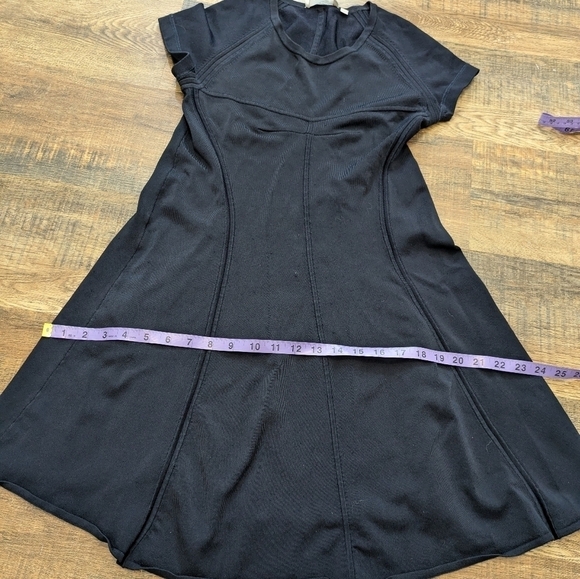 A.L.C. Navy Shelby Seamed Raglan Fit Flare Dress Womens Size Medium - Picture 6 of 10